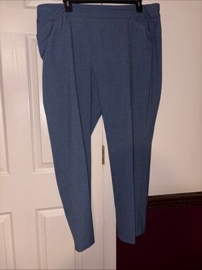 Roz & Ali Blue Tailored Women's Trousers